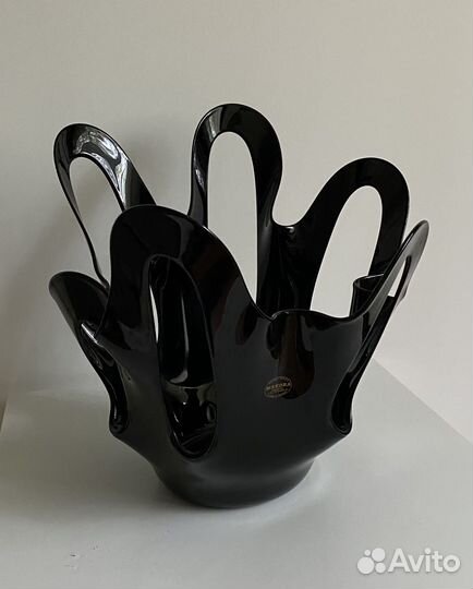 Ваза Makora Krosno / Польша, ручной работы