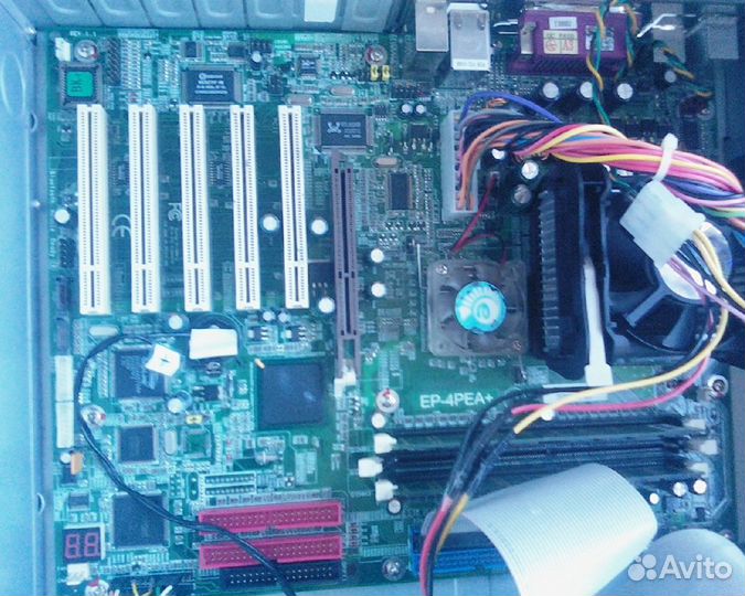 Мат.плата Celeron 2.4Ггц / 512Мб озу (обмен)