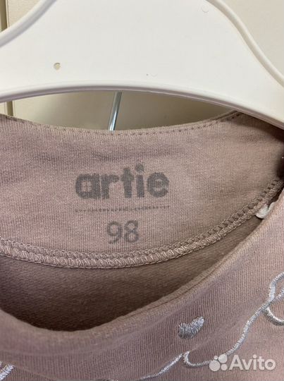 Комплект artie 98 размер серо-розовый