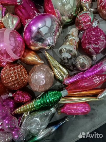 Елочные игрушки СССР и ГДР одним лотом