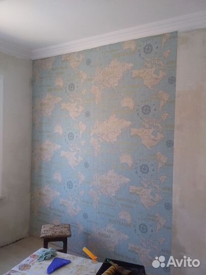 Поклейка обоев