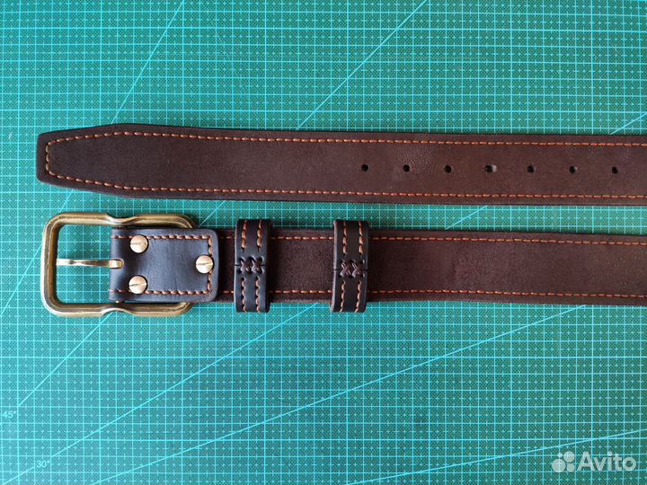 Ремень из кожи буйвола «Американо стайл» ver.2