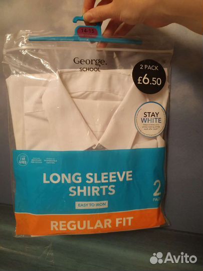 Рубашки новые George Англия 11-12 и 14-15