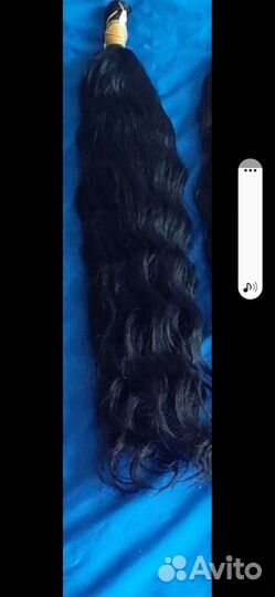 Волосы для наращивания 60 см черные