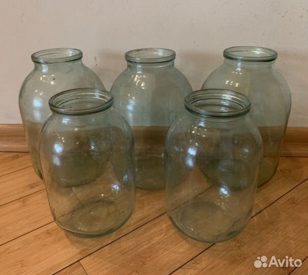 Банка стеклянная 3 литр балон