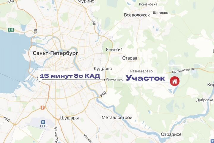 Участок 9,8 сот. (СНТ, ДНП)