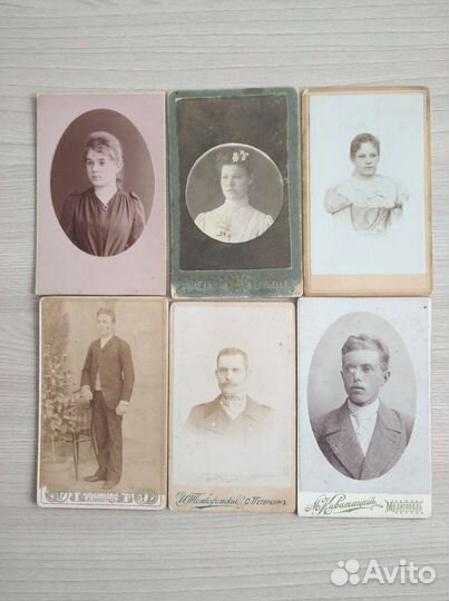 Старинные фото визитки