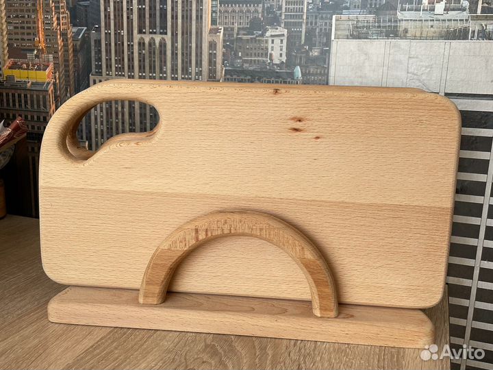 Разделочные доски дерево на подставке