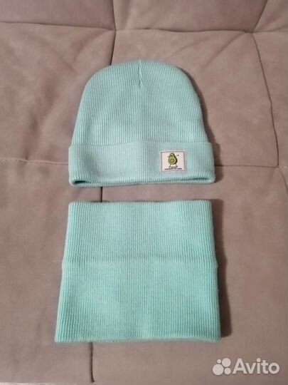 Комплект шапка и снуд для девочки