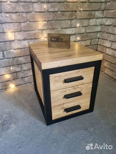 Тумба прикроватная лофт bedra X-03