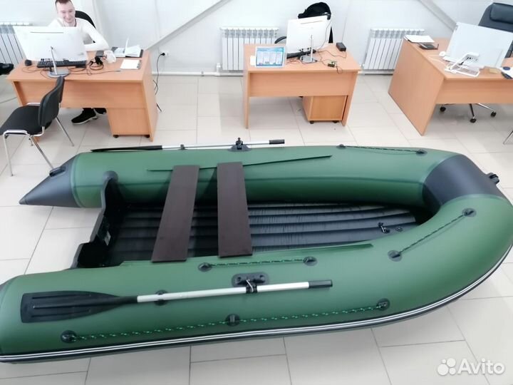 Лодка пвх Triton Air 330 зелено-черная