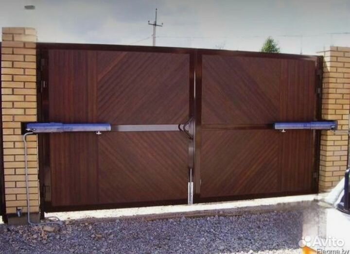 Установка электроприводов для ворот