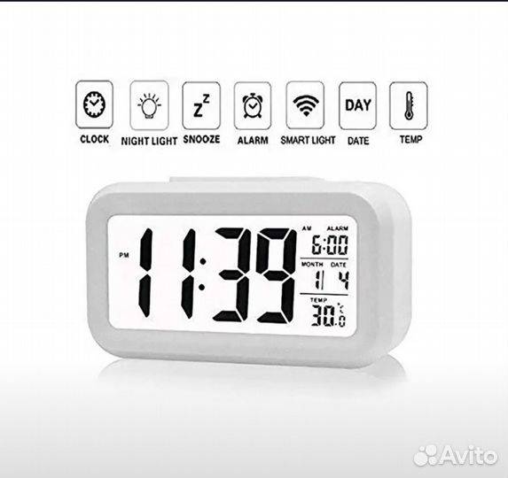 Часы настольные с термометром