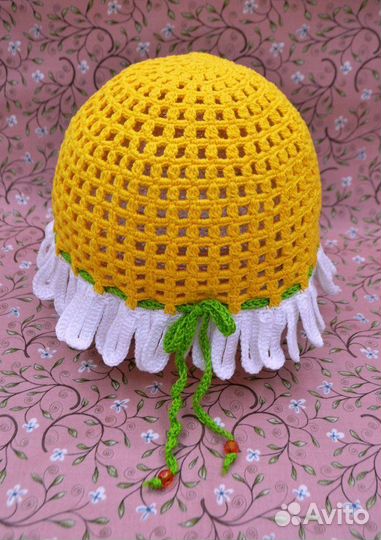 Панамка для девочки вязаная