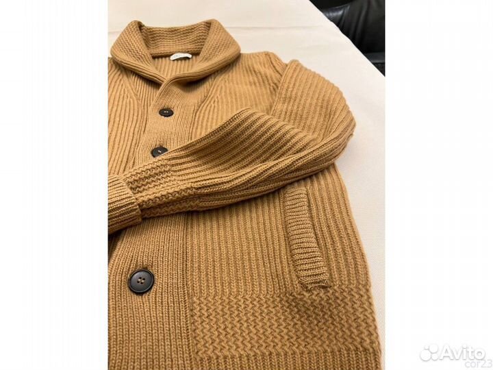 Кардиган коричневый вязаный