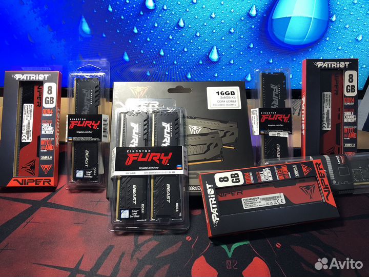 Оперативная память ddr4 8GB. 16GB. 32GB. RAM.озу