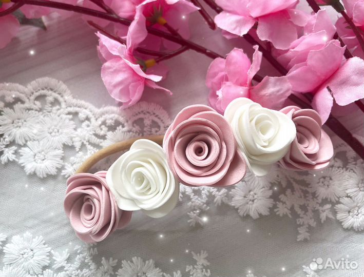 Повязки на голову для малышки на годик