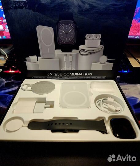 Набор Apple smart watch 8 Promax 6 в 1