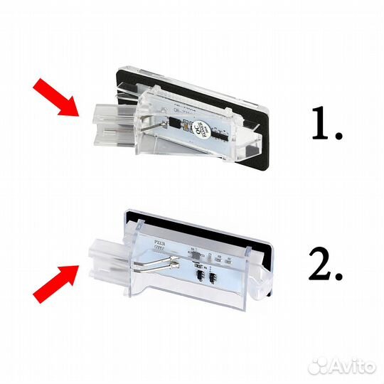 Подсветка номера на Renault Fluence Duster Captur