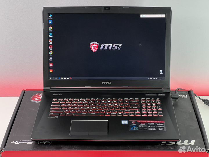 Мощный MSI 17.3”120Hz Core i7 32g озу SSD512g