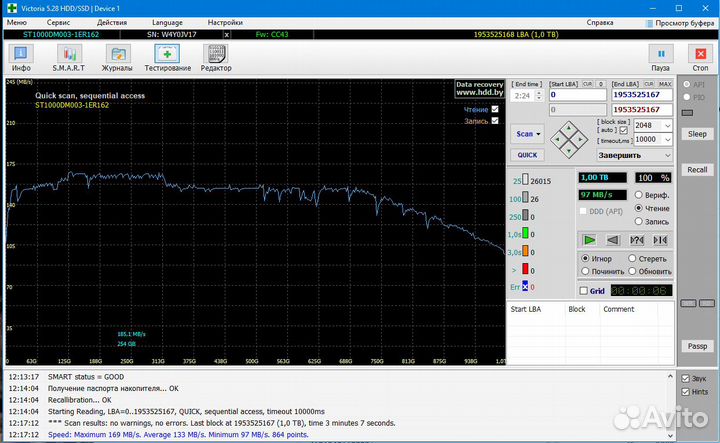 Жесткий диск seagate 1tb