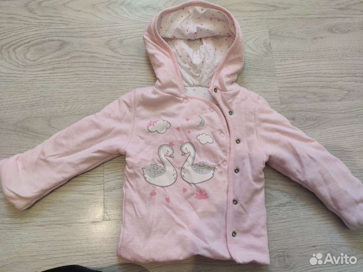 Пакет вещей и игрушки для девочки до года