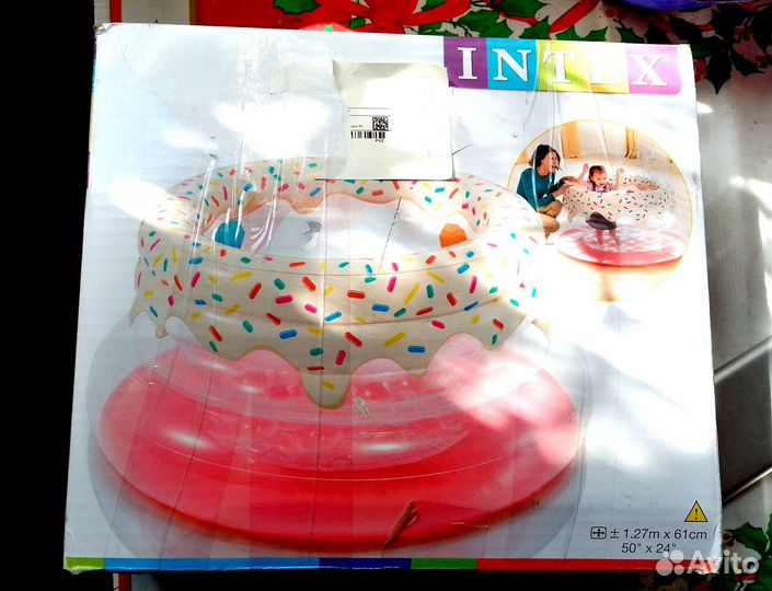 Надувной Бассейн манеж intex