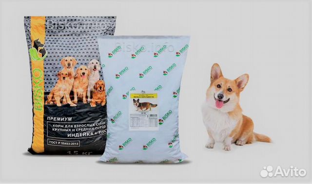 Корм для взрослых собак Биско Премиум Индейка 3кг