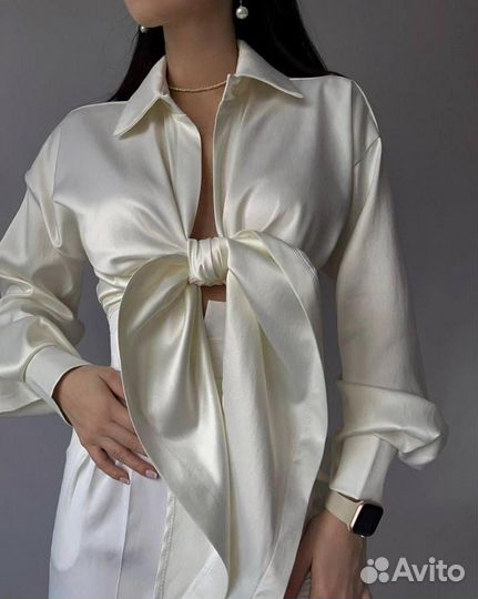 Блузка шелковая женская 2 цвета