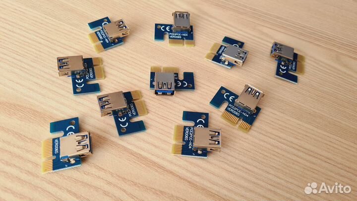 Новый USB Адаптер PCI-e для райзеров (слоник)