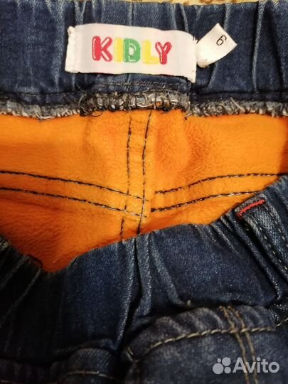 Джинсы утепленные для девочки