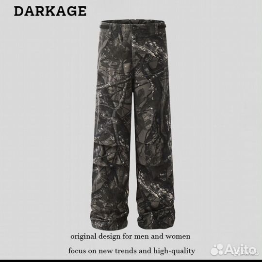 Джинсы balenciaga type camo