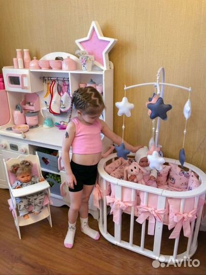 Кроватка люлька для кукол