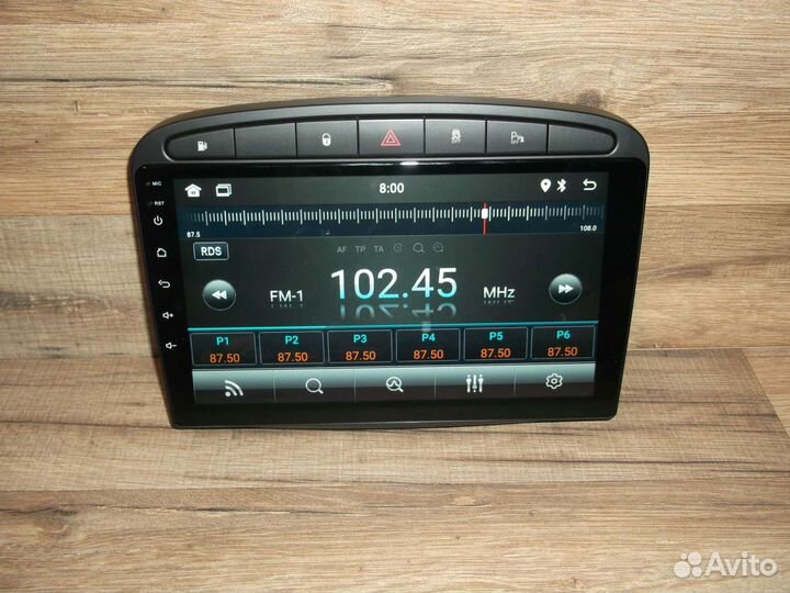 Магнитола Peugeot 308 Android GPS WiFi
