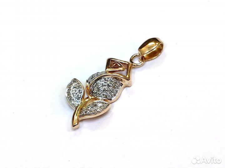 Подвеска золотая с бриллиантами (Долгополова)