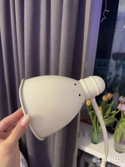 Торшер напольный IKEA икея белый лофт