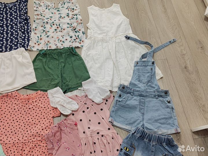 Вещи на девочку пакетом рост 104-110