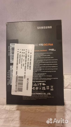 Ssd Samsung 970evo plus 500gb