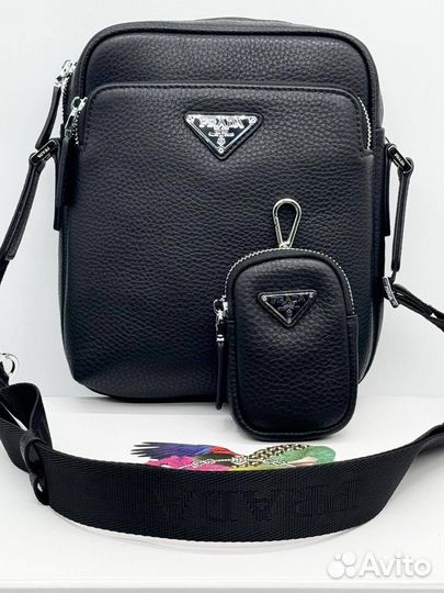 Сумка планшет Prada натуральная кожа