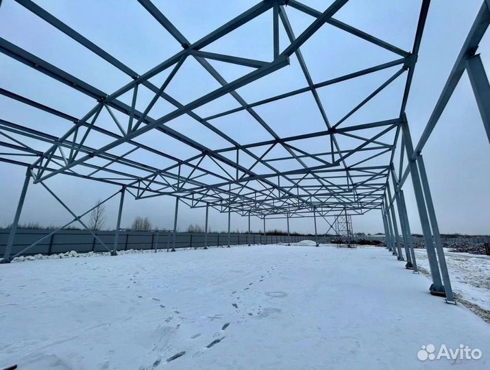 Строительство ангаров / Монтаж металлоконструкций