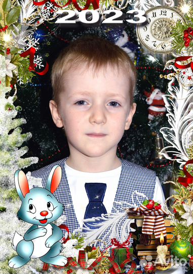 Видеосъемка новогоднего утренника, фото в рамке