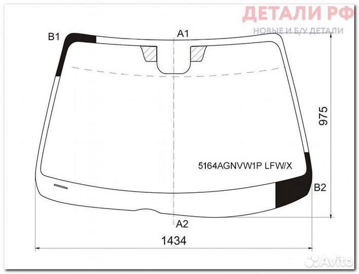 Стекло лобовое Mazda 6 05-08 XYG 5164agnvw1plfwx