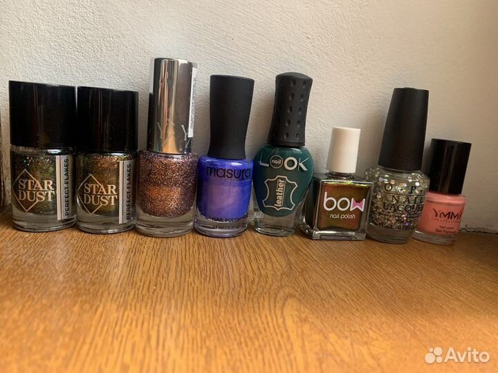 Лак для ногтей opi,masura,bow,star dust