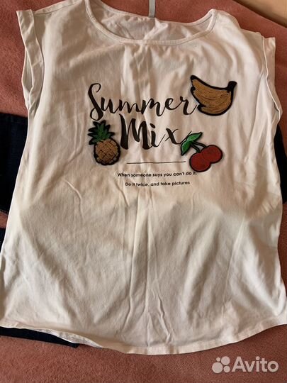 Вещи пакетом для беременной и кормящей р.44