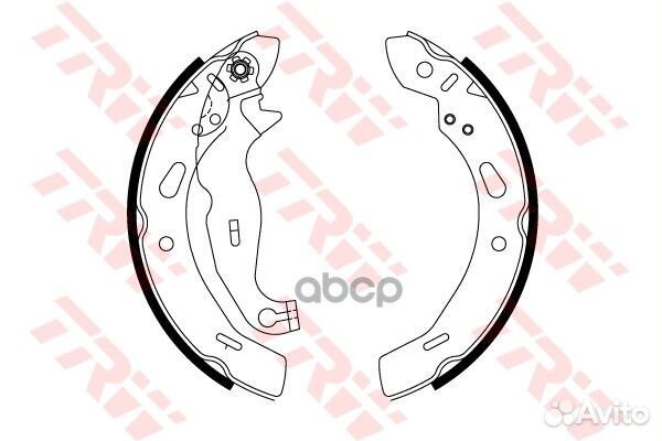 GS8814 колодки барабанные 200x30 Ford Fiesta