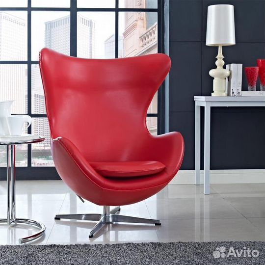 Кресло Beon Egg (Arne Jacobsen Style) A219 красное