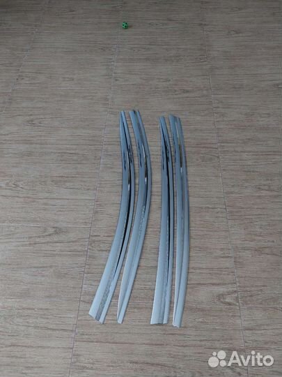 Ветровики Kia Quoris оригинальные (хром)