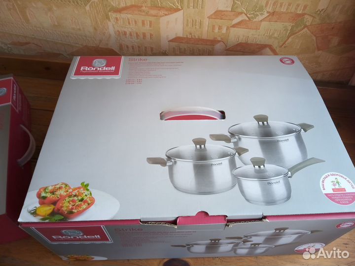 Rondell,Tefal: кастрюли, ковшик, сковородка