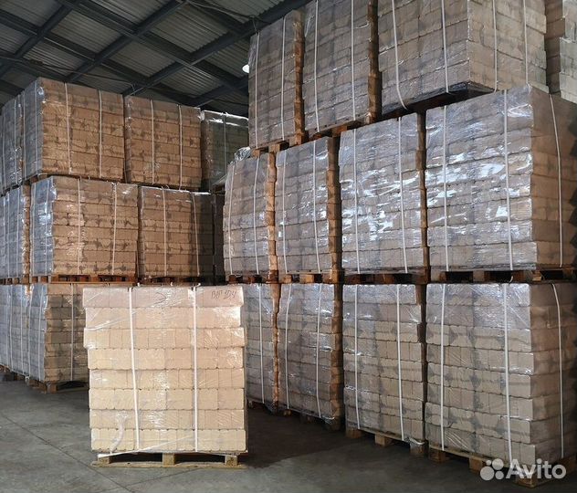 Брикеты топливные в упаковках, фракция щепа