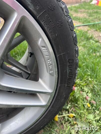 Резина на дисках mercedes c180 amg